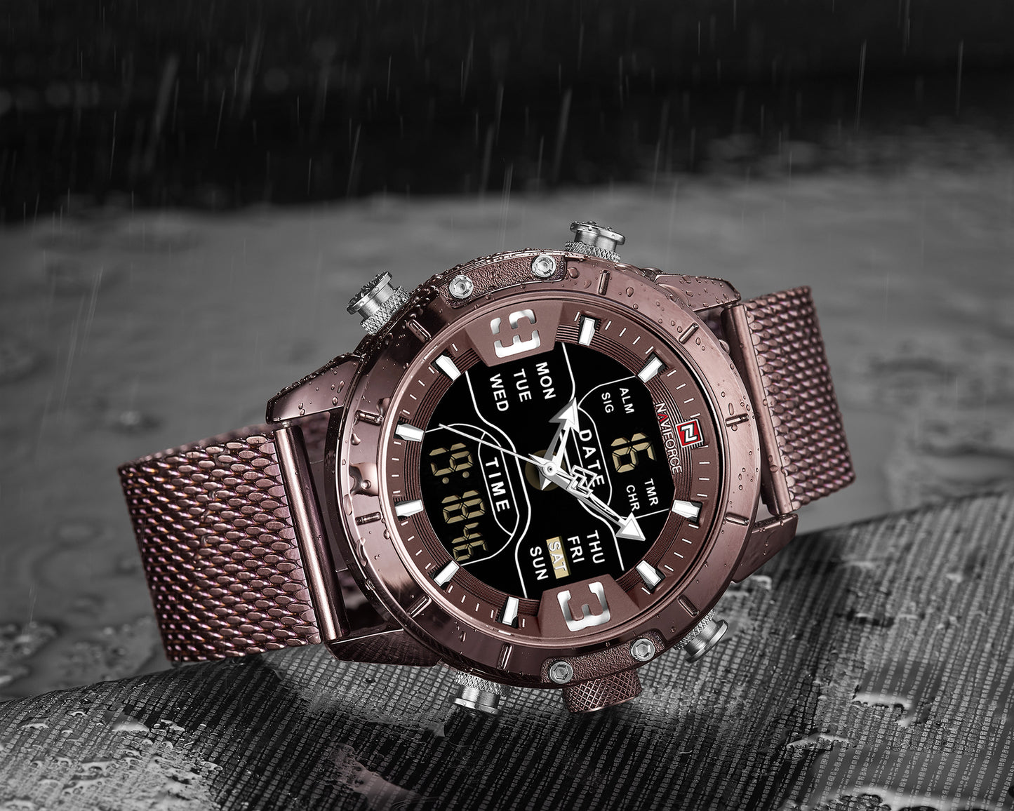Men's Water Resistant Sports Watch