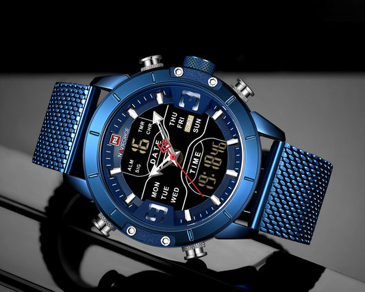 Men's Water Resistant Sports Watch