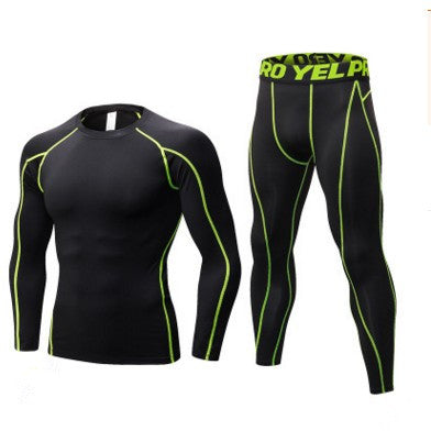 Men's Compression Training Tights & Long-Sleeved Base Layer