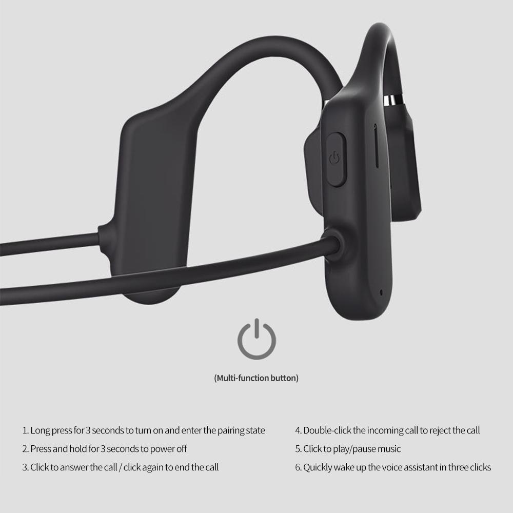 Bone Conduction Bluetooth Headphones