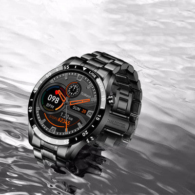 Multi-PurposeSmart Watch with Stainless Steel Wristband