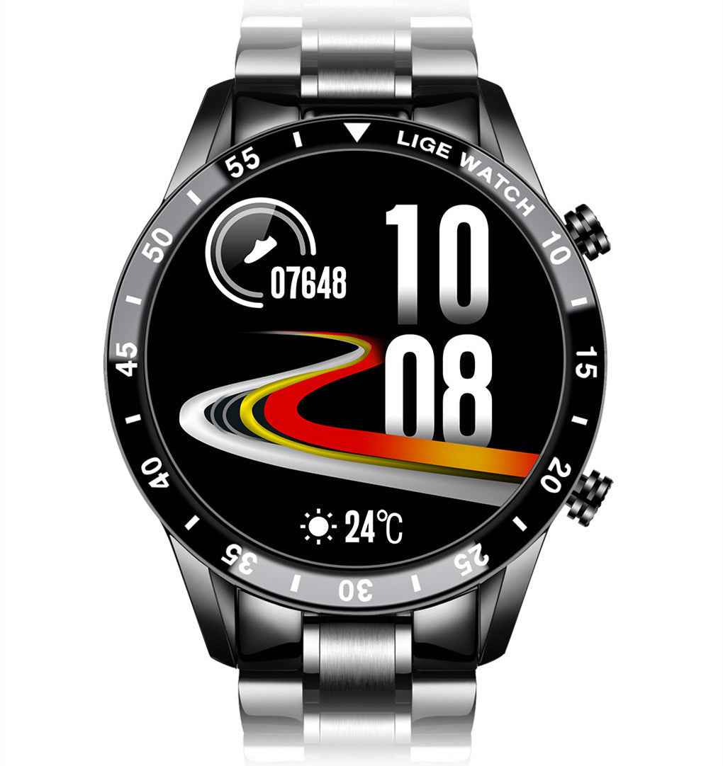 Multi-PurposeSmart Watch with Stainless Steel Wristband