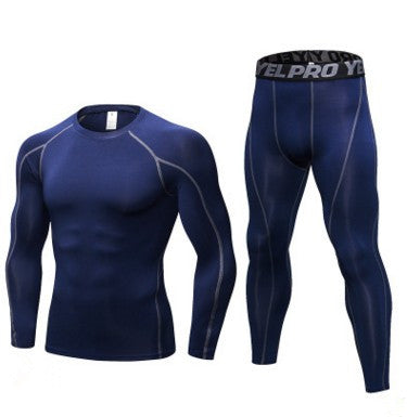 Men's Compression Training Tights & Long-Sleeved Base Layer