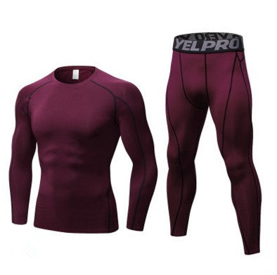 Men's Compression Training Tights & Long-Sleeved Base Layer