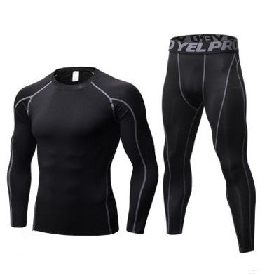 Men's Compression Training Tights & Long-Sleeved Base Layer