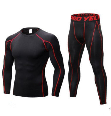 Men's Compression Training Tights & Long-Sleeved Base Layer