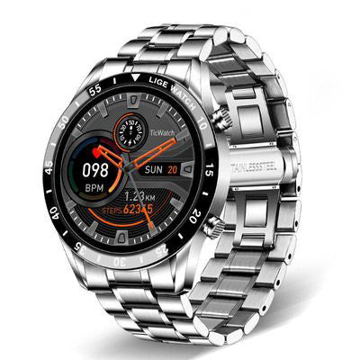 Multi-PurposeSmart Watch with Stainless Steel Wristband
