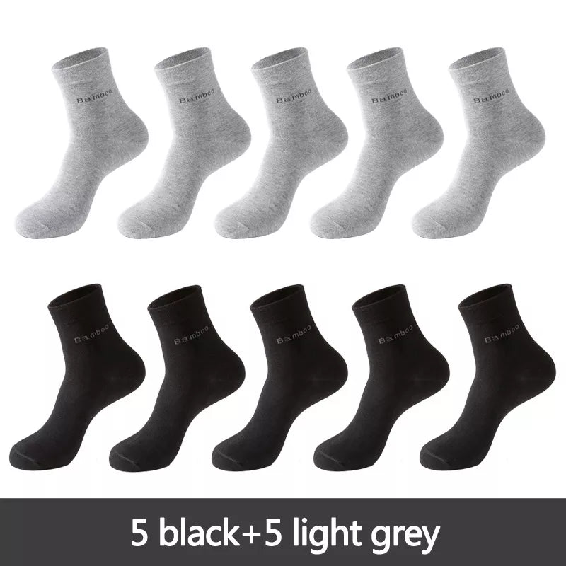 10 Pairs Men's Bamboo Socks