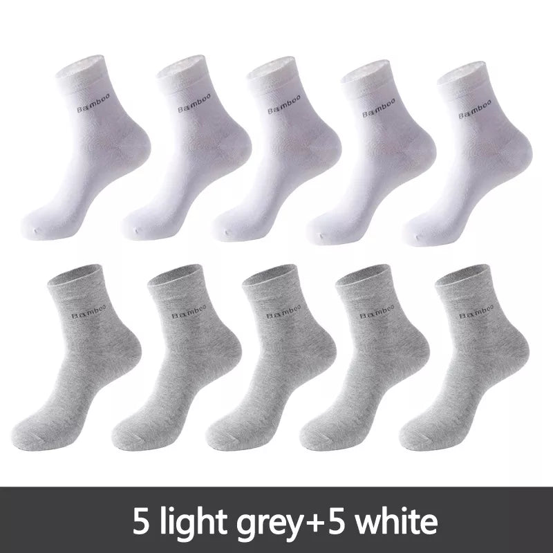 10 Pairs Men's Bamboo Socks