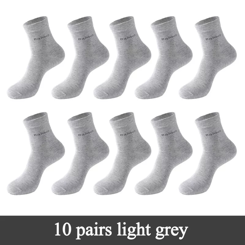 10 Pairs Men's Bamboo Socks
