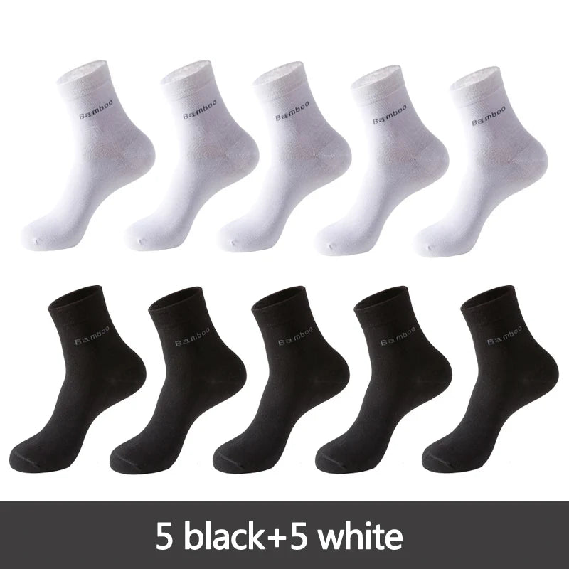 10 Pairs Men's Bamboo Socks