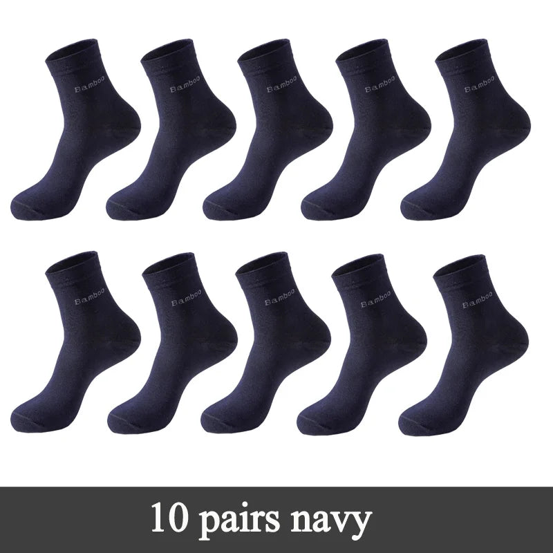 10 Pairs Men's Bamboo Socks