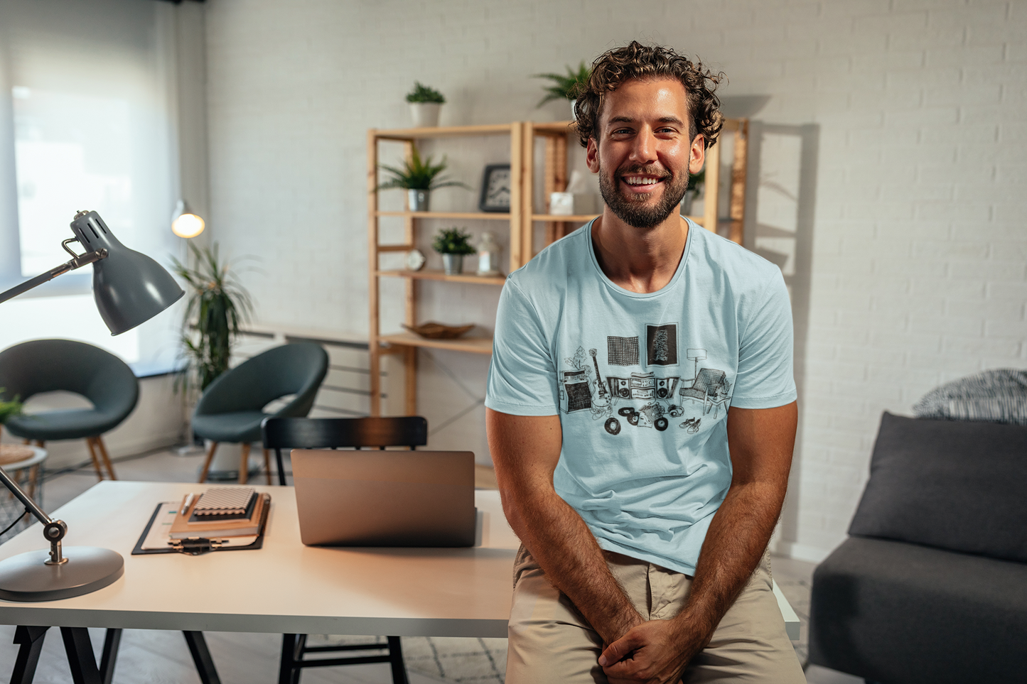 High Fidelity Soothing Blue T-Shirt