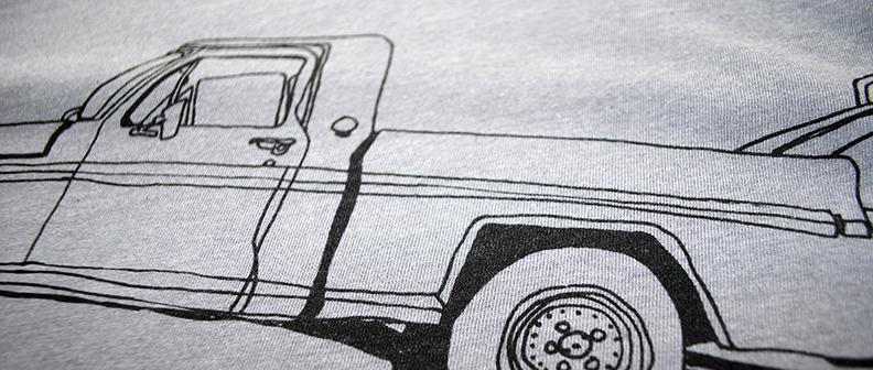 Pickup Surf Heather Storm Grey T-Shirt