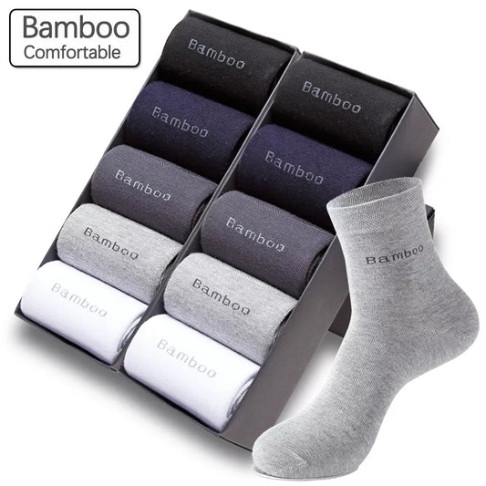 10 Pairs Men's Bamboo Socks