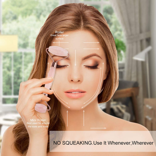 Portable Crystal Facial Massage Roller