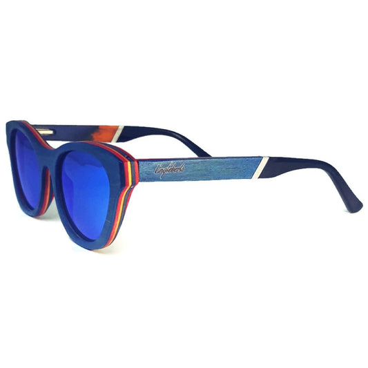 Beach Bound Skateboard Wood & Acetate Polarized Sunglasses