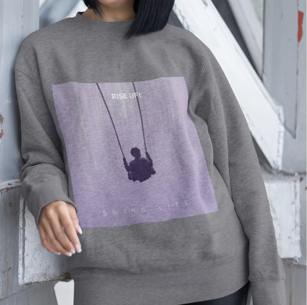 Womens Purple Design Sweatshirt