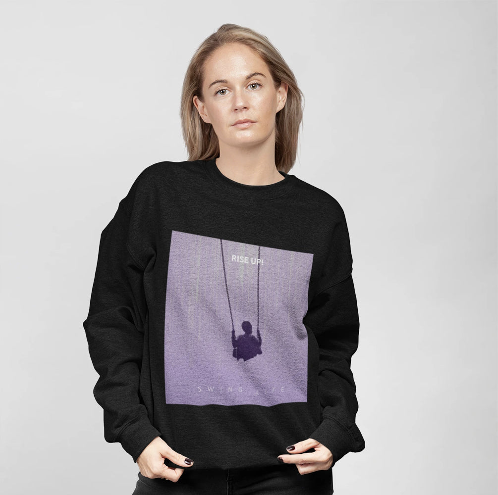 Womens Purple Design Sweatshirt