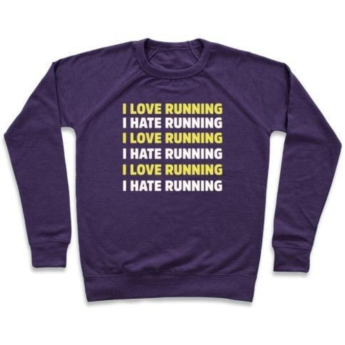Love Hate Running Crewneck Sweatshirt