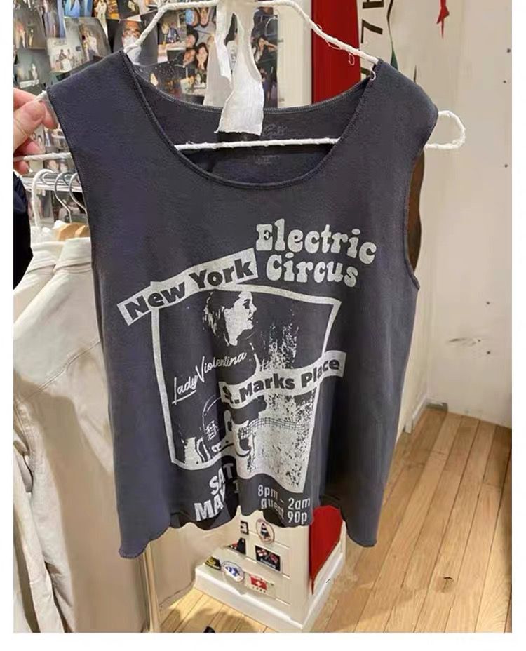 New York Printed T-shirt Vest