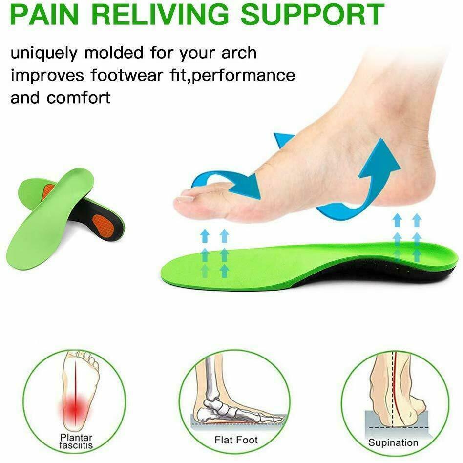 Orthotic Insoles with High Arch Support