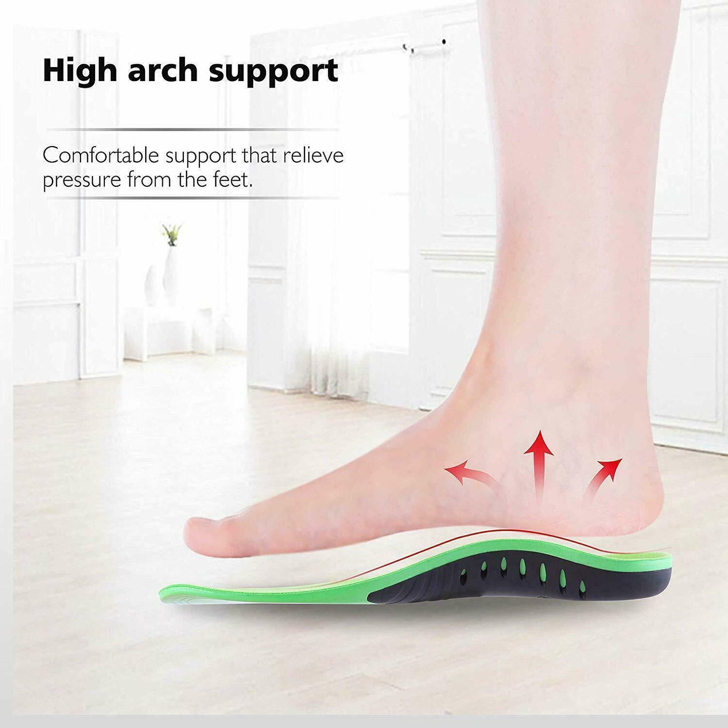Orthotic Insoles with High Arch Support