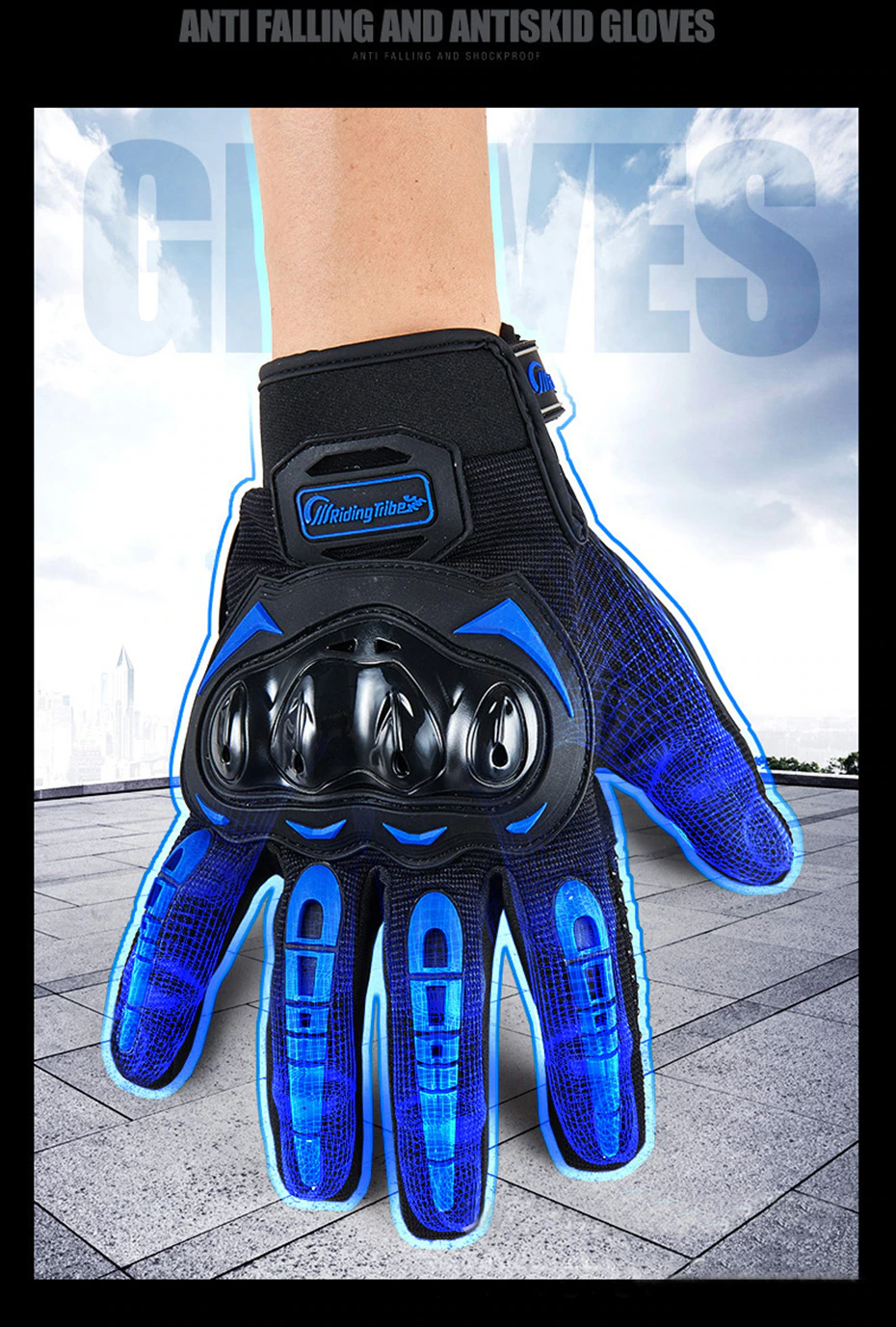 Racing Motocross Full Finger Gloves