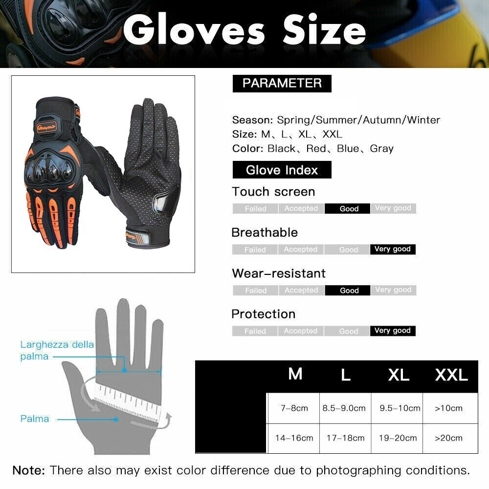 Racing Motocross Full Finger Gloves