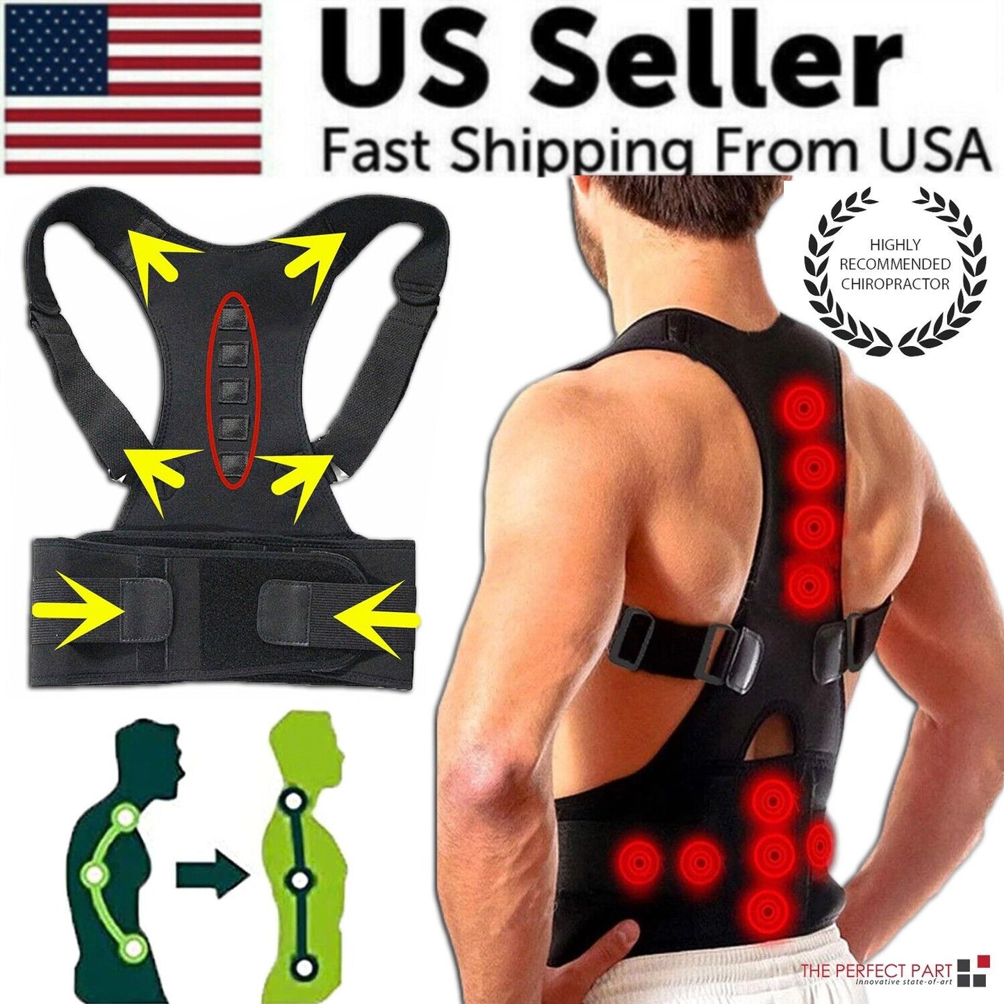 Posture Corrector Magnetic Back Brace