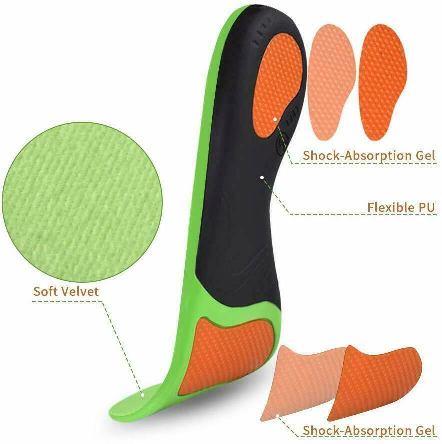 Orthotic Insoles with High Arch Support