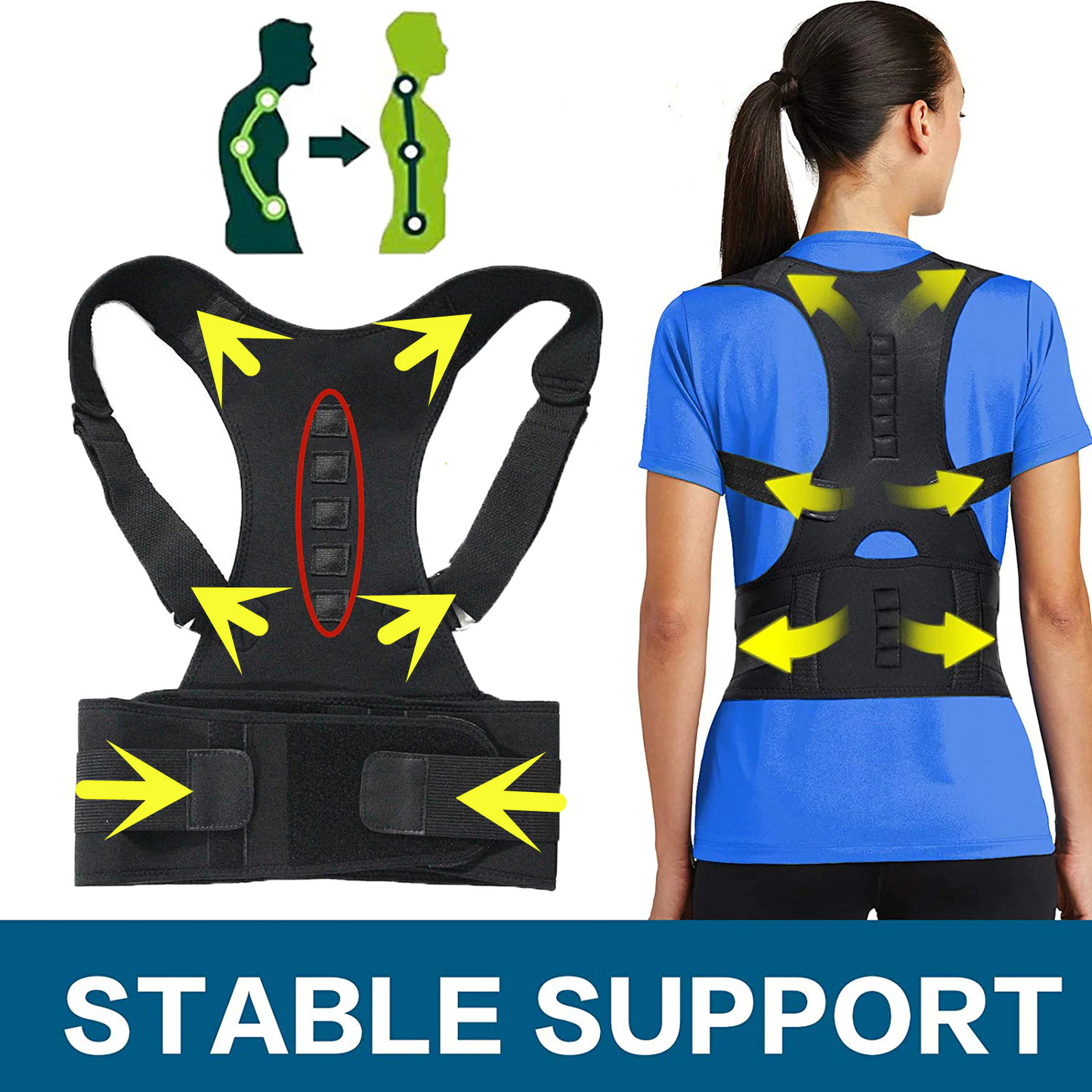 Posture Corrector Magnetic Back Brace