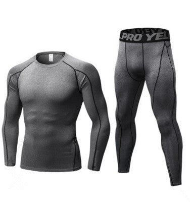 Men's Compression Training Tights & Long-Sleeved Base Layer