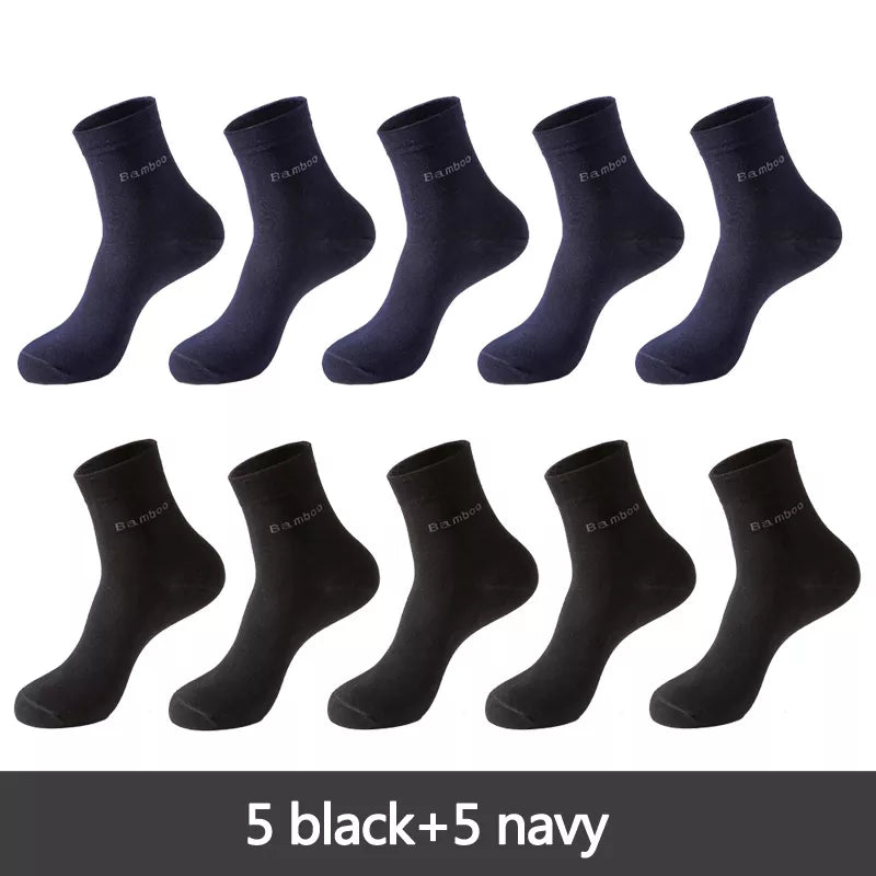 10 Pairs Men's Bamboo Socks