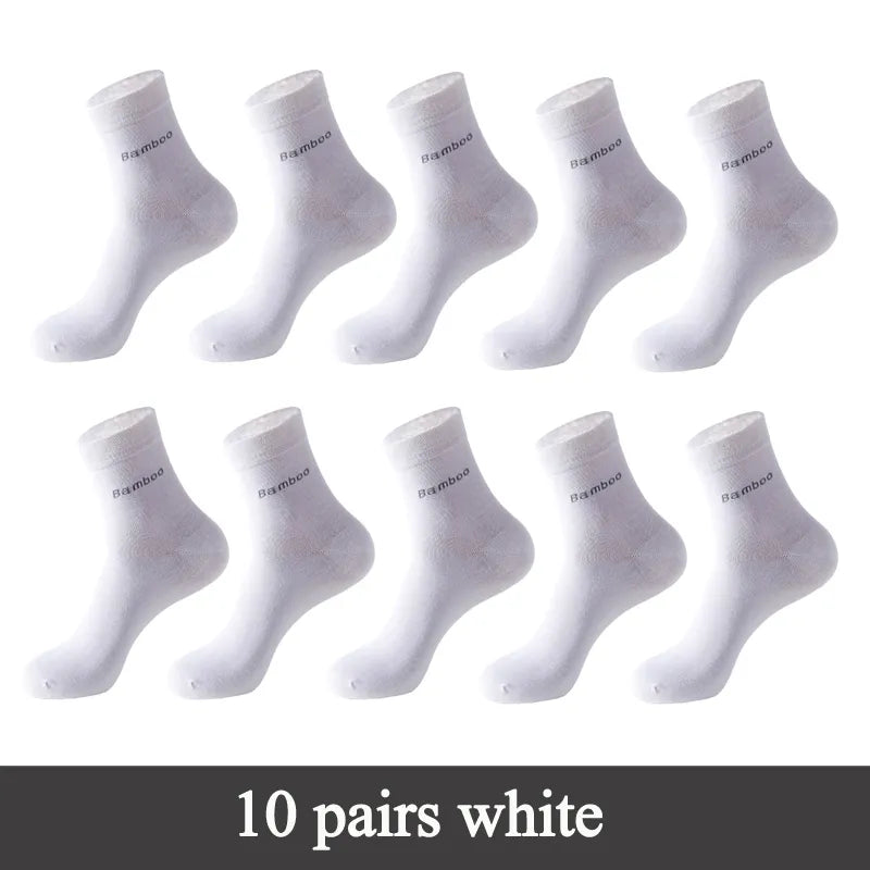 10 Pairs Men's Bamboo Socks