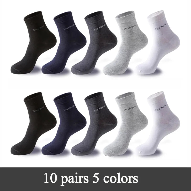 10 Pairs Men's Bamboo Socks