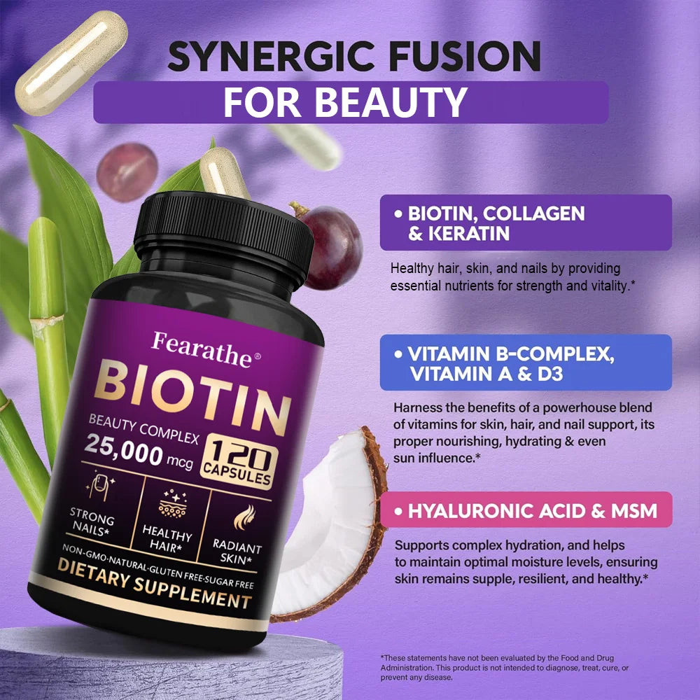 Biotin Supplement to Support Hair, Skin & Nails