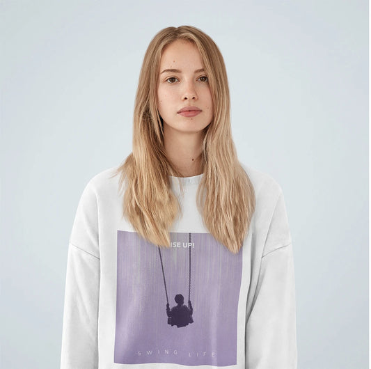 Womens Purple Design Sweatshirt